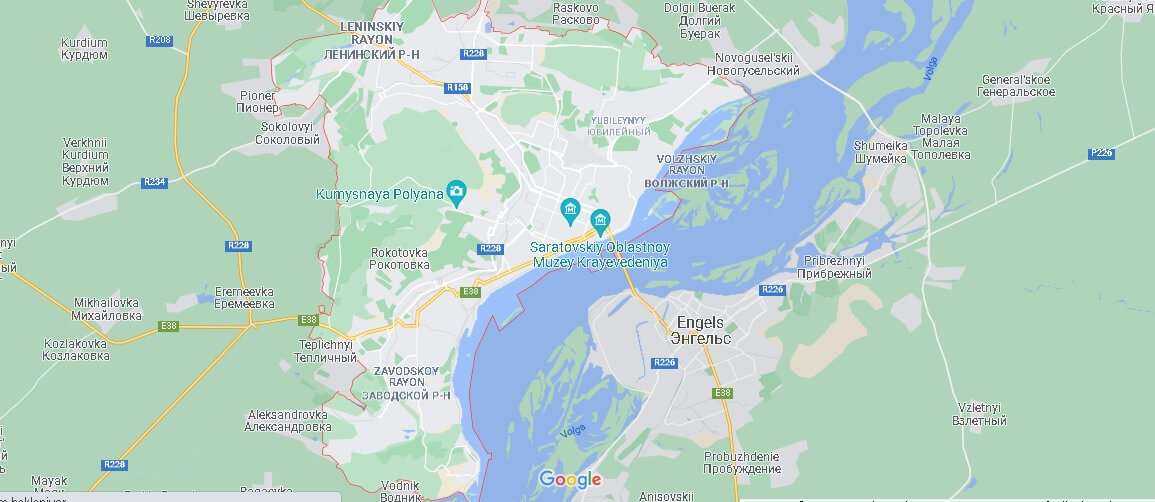 Mappa Saratov