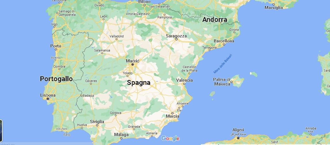 Mappa Spagna
