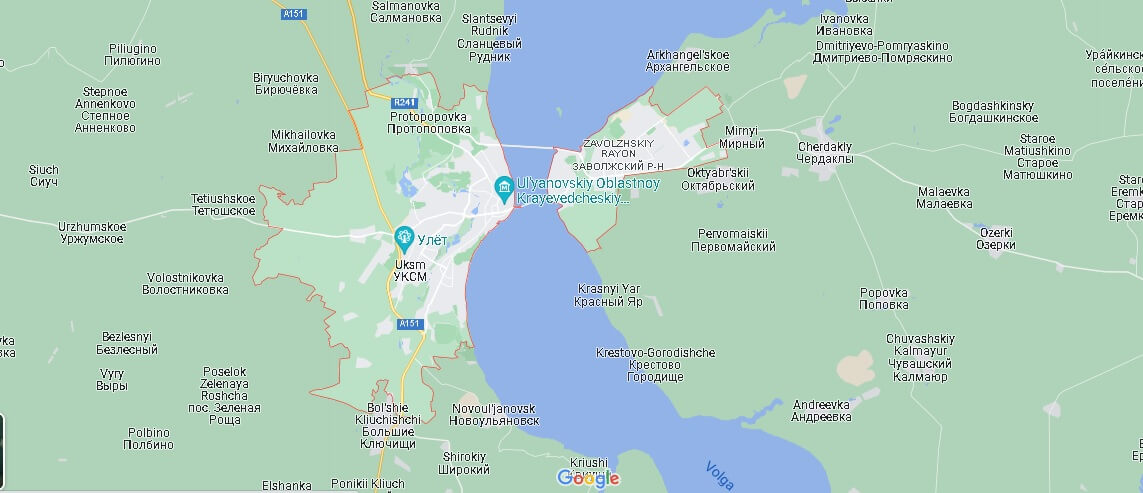 Mappa Ulyanovsk