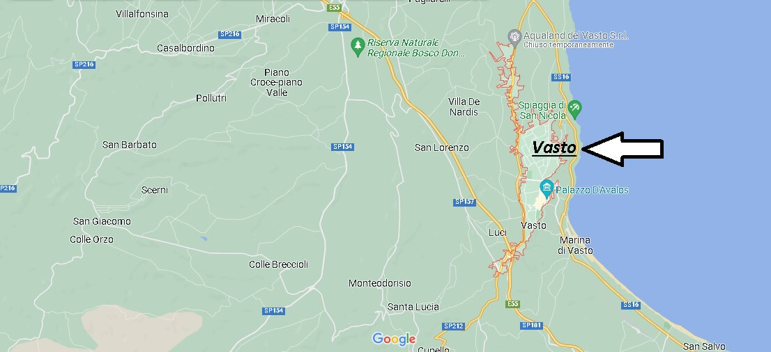 Mappa Vasto