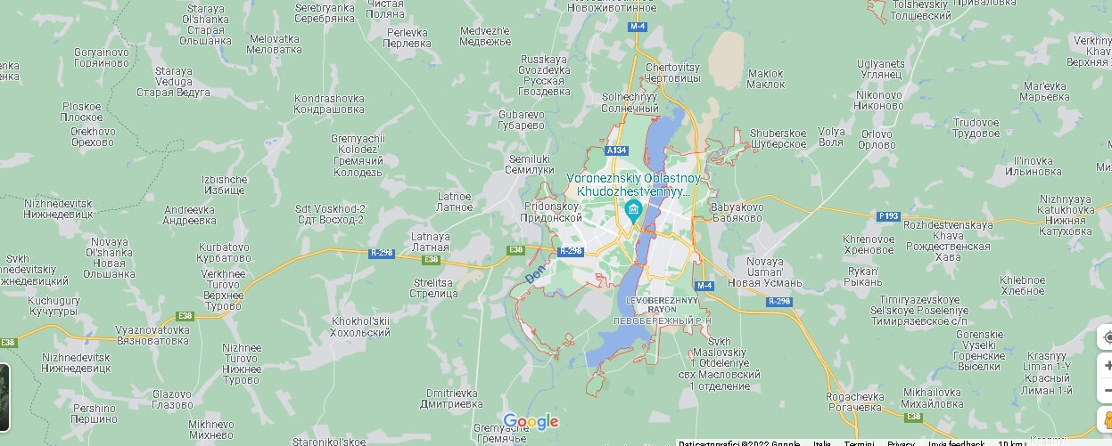 Mappa Voronezh