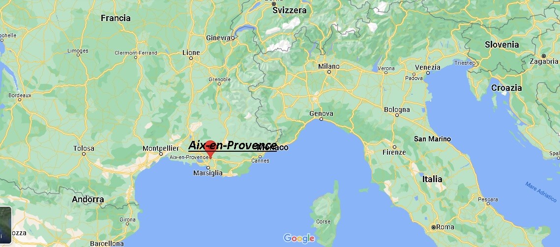 Dove si trova Aix-en-Provence Francia