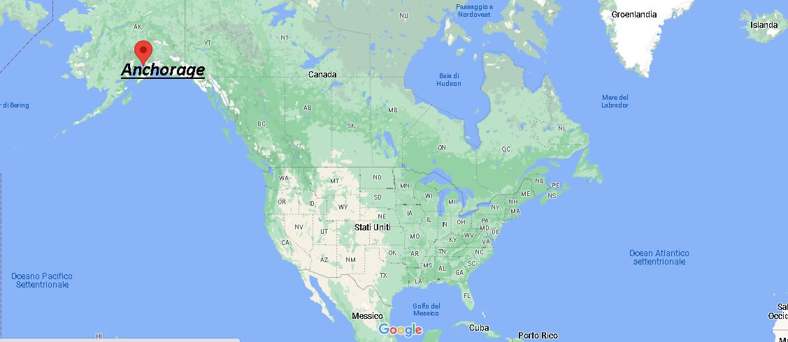 Dove si trova Anchorage Stati Uniti? Mappa Anchorage