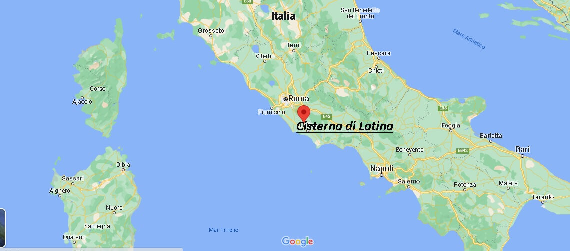 Dove si trova Cisterna di Latina Italia