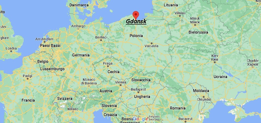Dove si trova Danzica Polonia