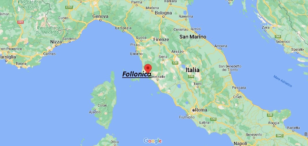 Dove si trova Follonica Italia