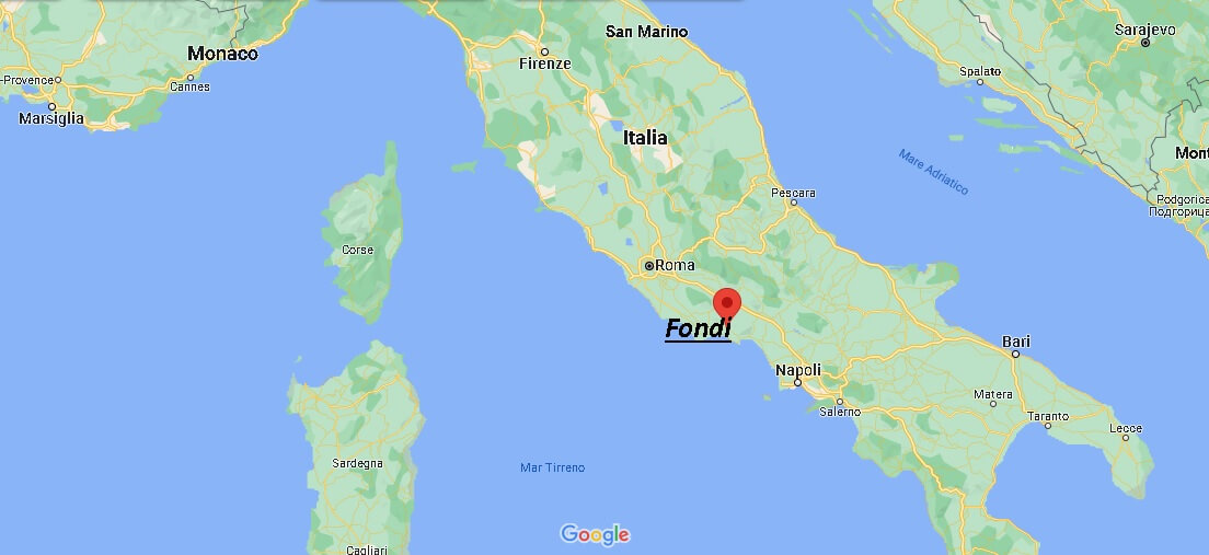 Dove si trova Fondi Italia