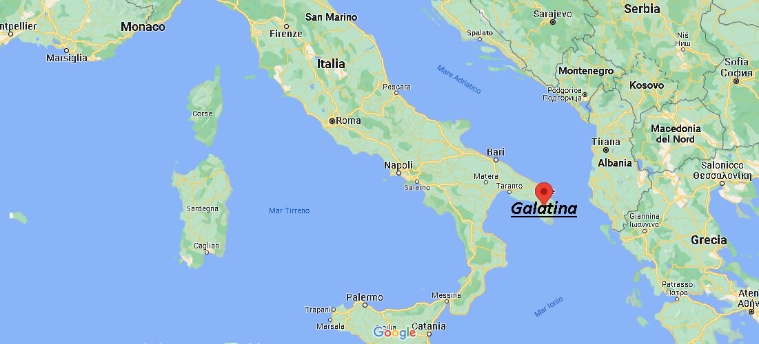 Dove si trova Galatina Italia