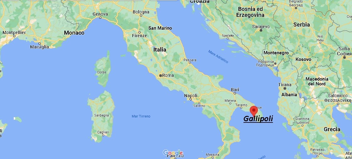 Dove si trova Gallipoli Italia