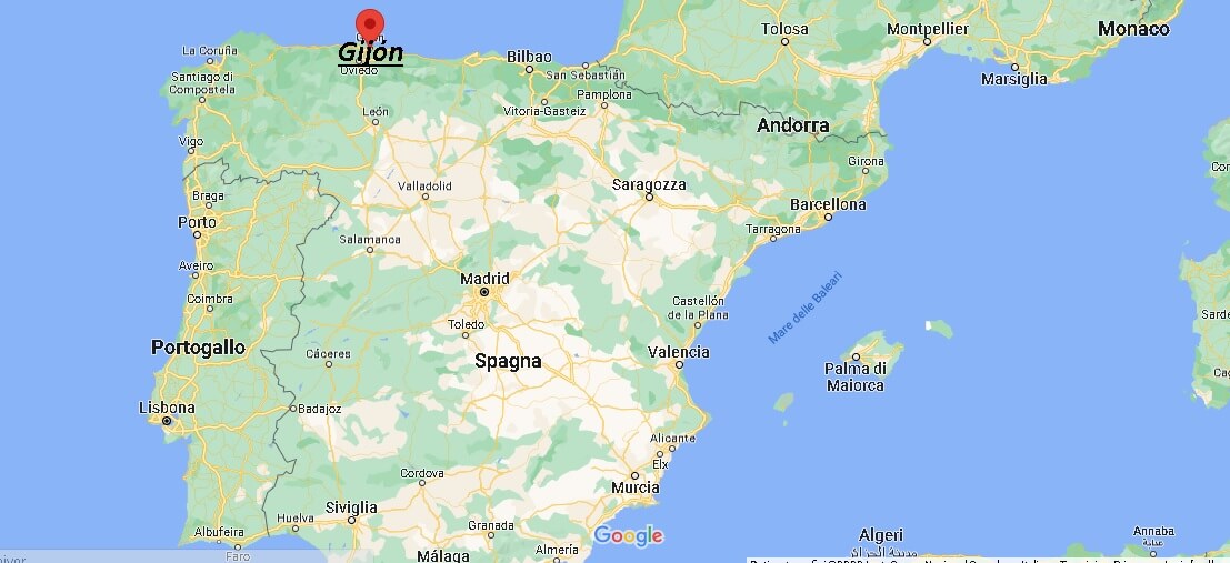 Dove si trova Gijón Spagna