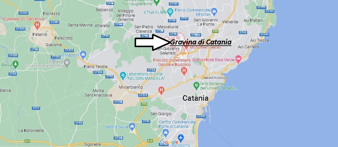 Dove si trova Gravina di Catania Italia