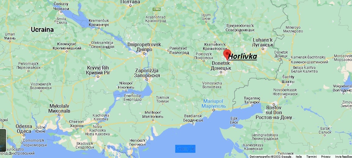 Dove si trova Horlivka Ucraina