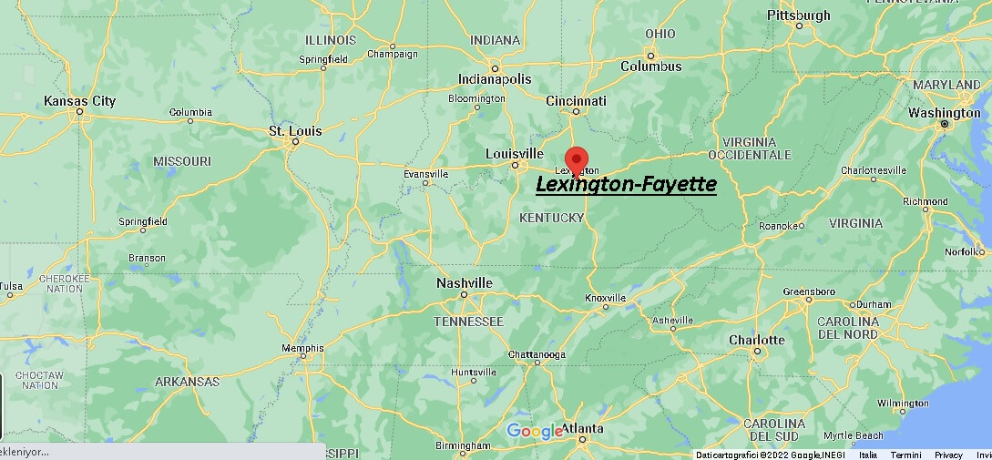 Dove si trova Lexington-Fayette Stati Uniti