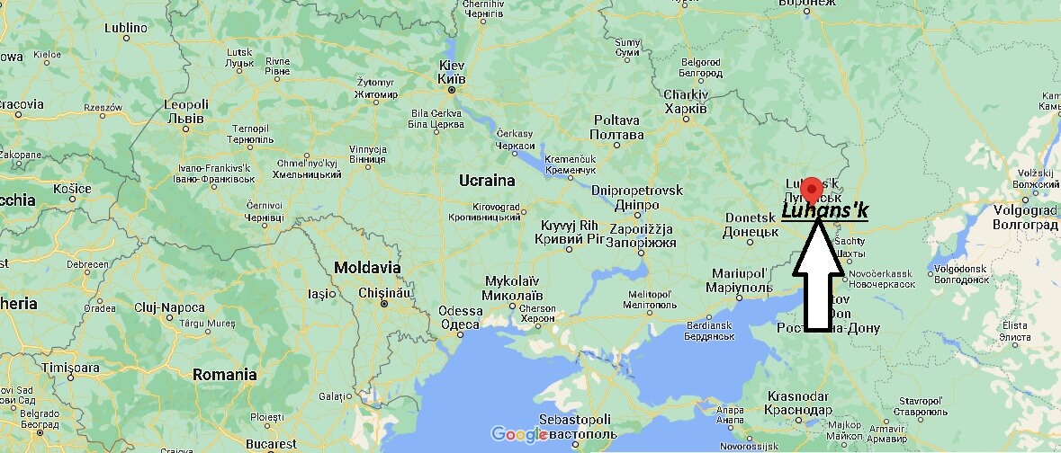 Dove si trova Luhans'k Ucraina