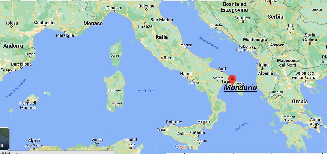 Dove si trova Manduria Italia