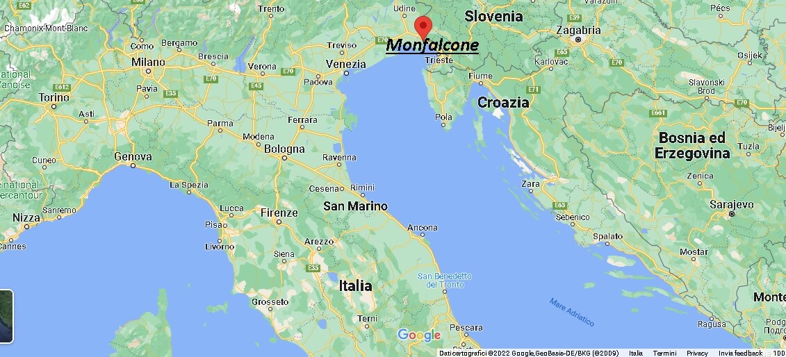 Dove si trova Monfalcone Italia