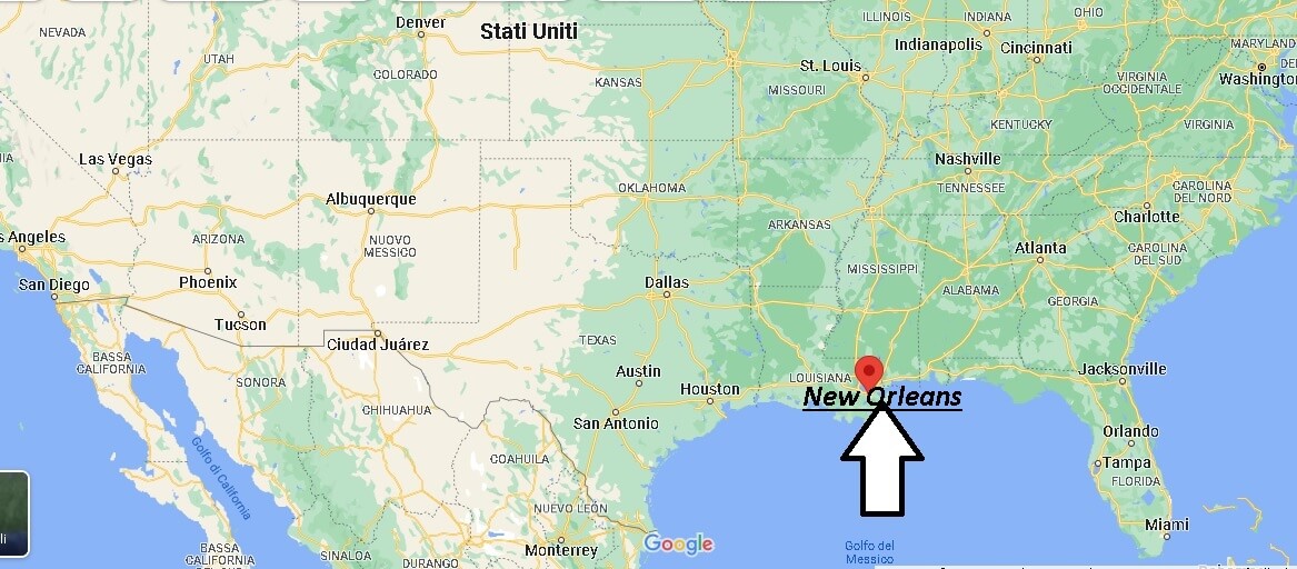 Dove si trova New Orleans Stati Uniti