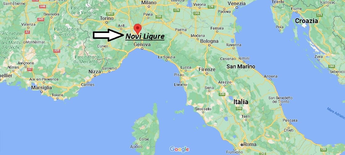 Dove si trova Novi Ligure Italia