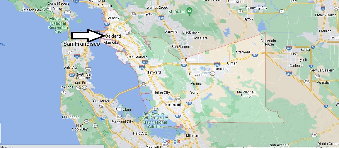Dove si trova Oakland Stati Uniti? Mappa Oakland