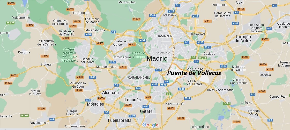 Dove si trova Puente de Vallecas Spagna? Mappa Puente de Vallecas