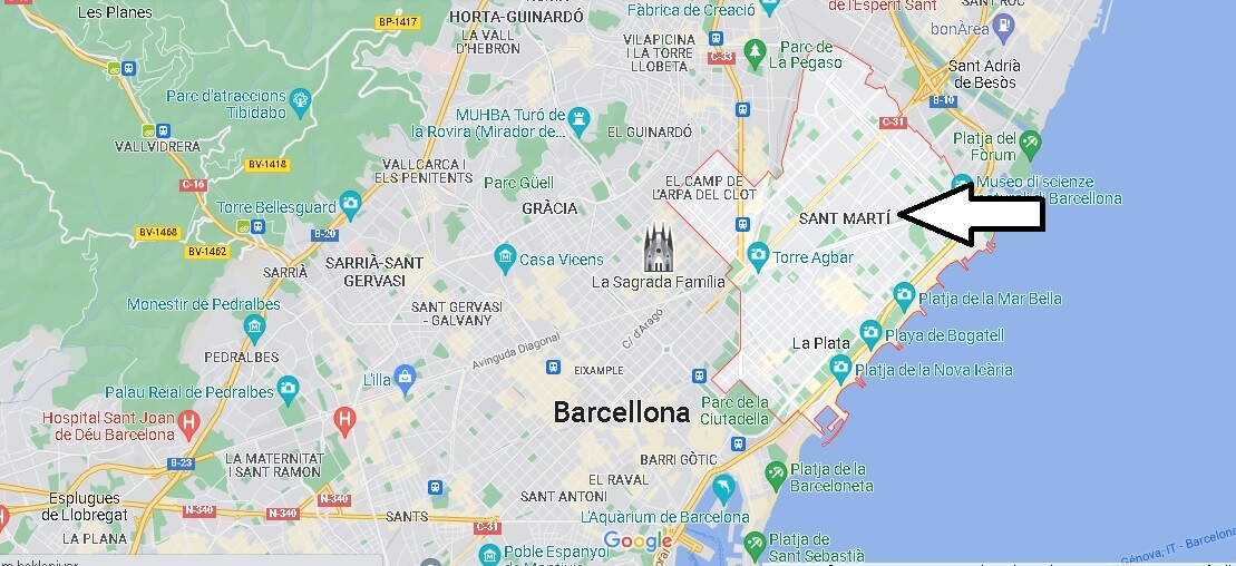 Dove si trova Sant Marti Spagna? Mappa Sant Marti