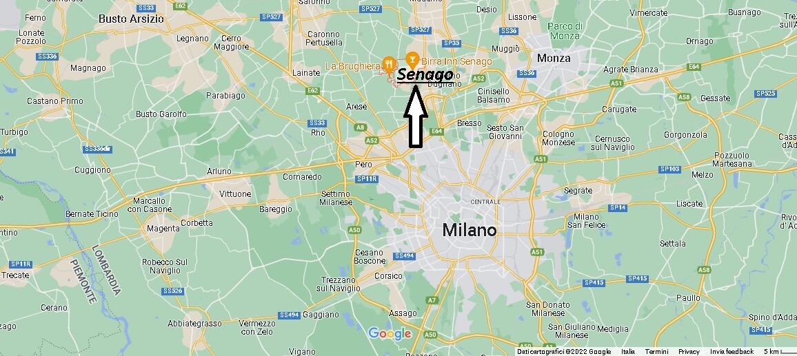 Dove si trova Senago Italia