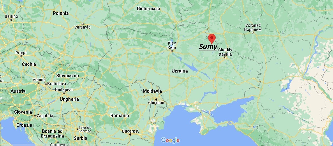Dove si trova Sumy Ucraina