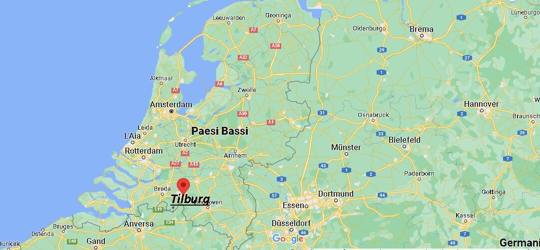 Dove si trova Tilburg Paesi Bassi