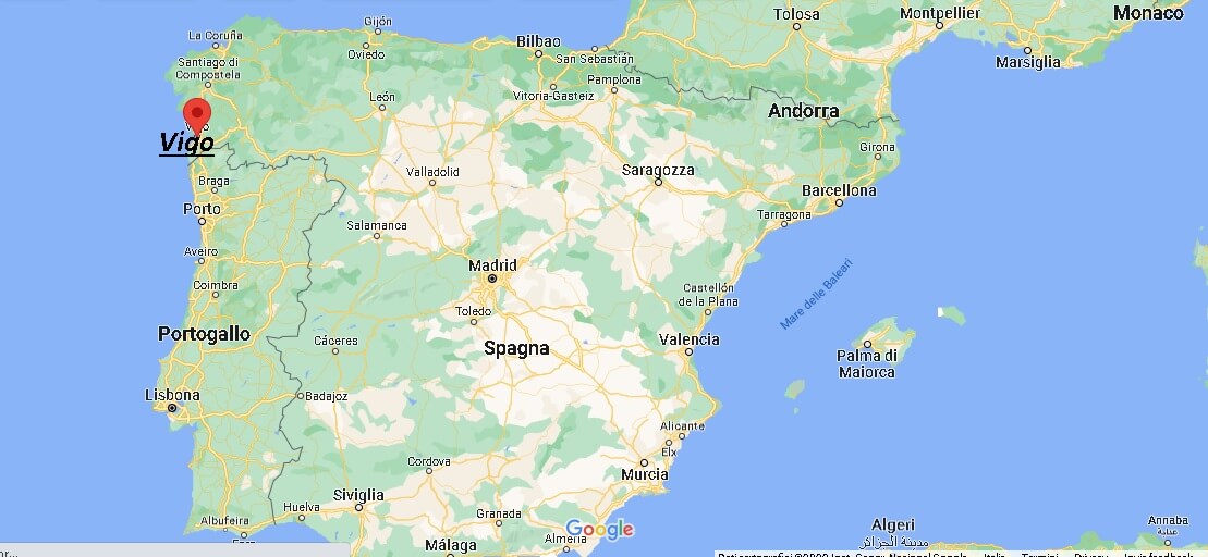 Dove si trova Vigo Spagna