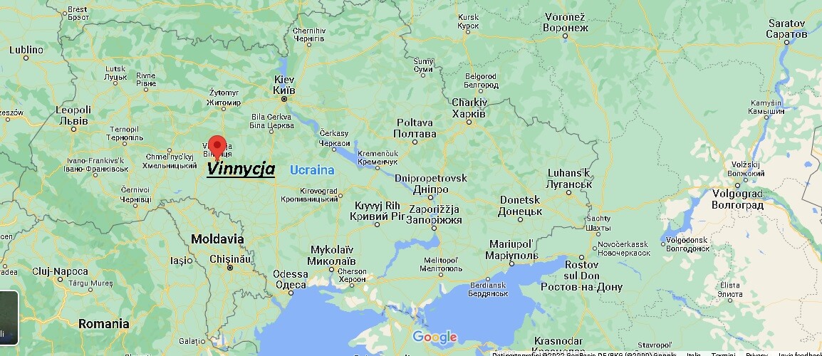 Dove si trova Vinnycja Ucraina