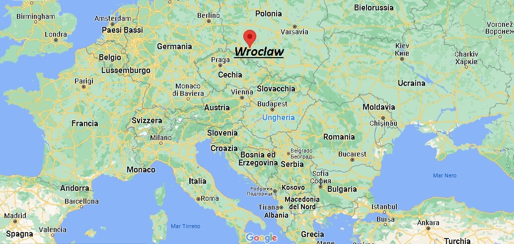 Dove si trova Wroclaw Polonia