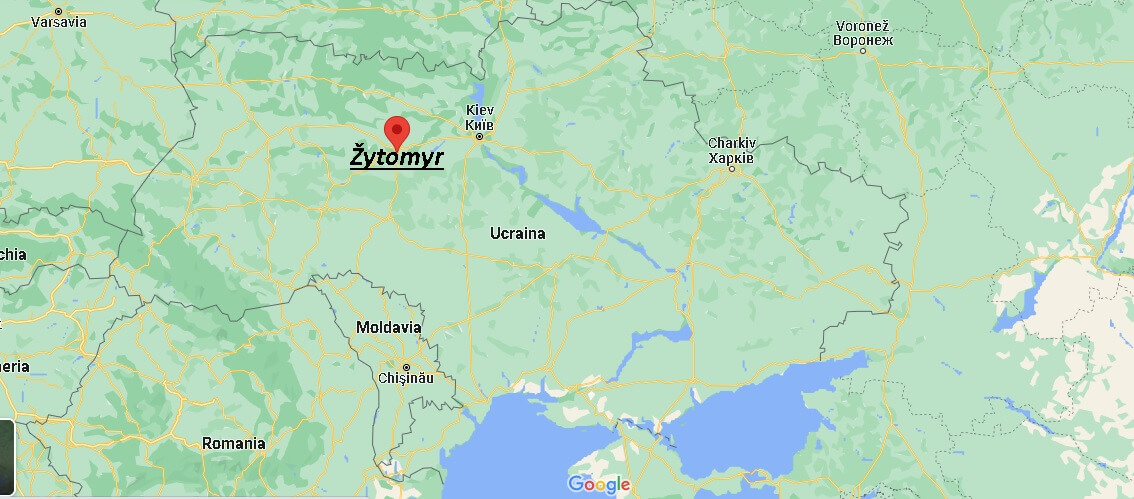 Dove si trova Žytomyr Ucraina