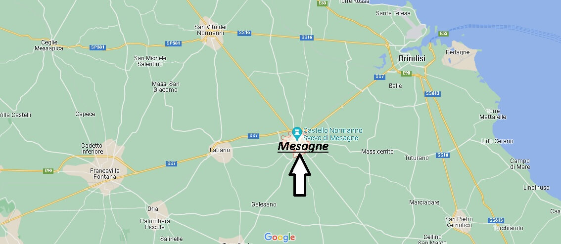 Dove si trova la città di Mesagne