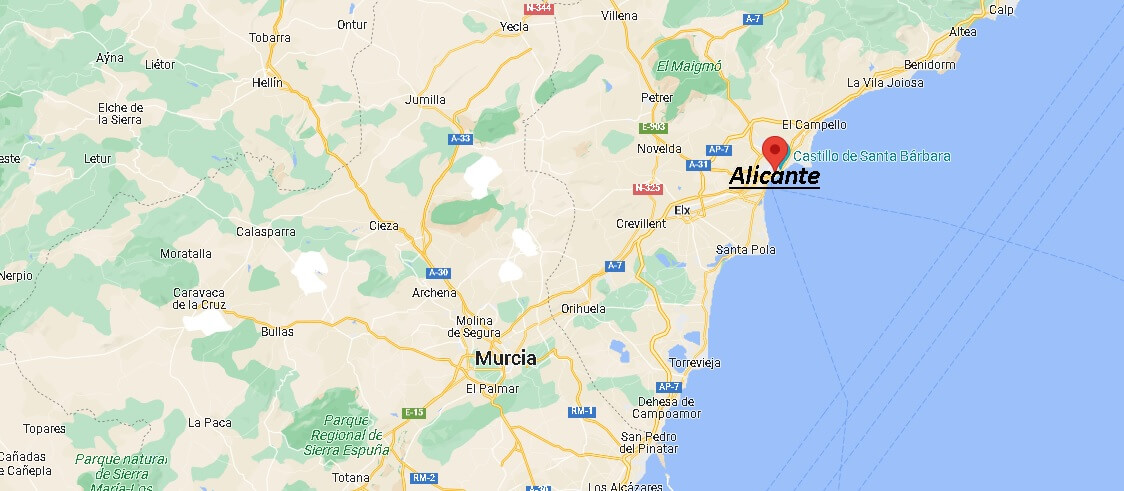 In che regione si trova Alicante