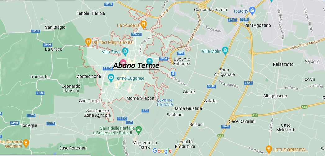 Mappa Abano Terme