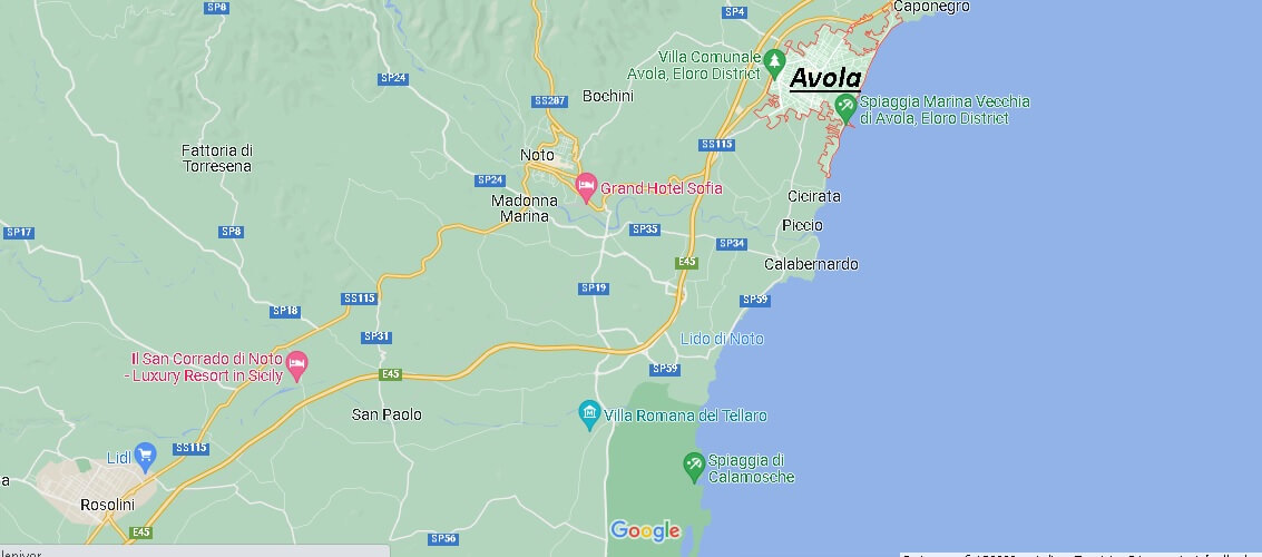 Mappa Avola