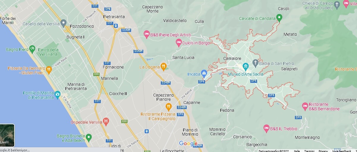 Mappa Camaiore