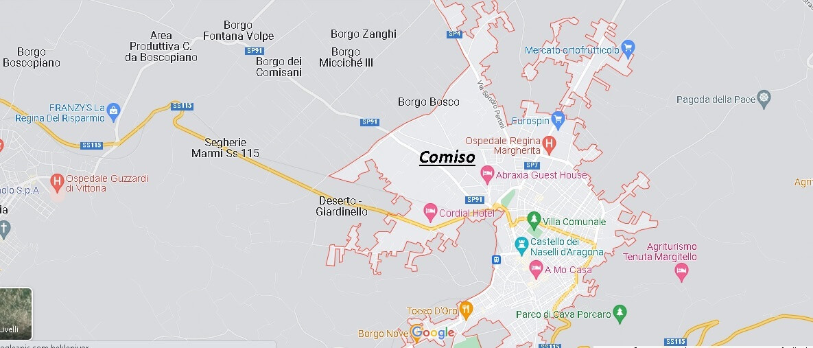 Mappa Comiso