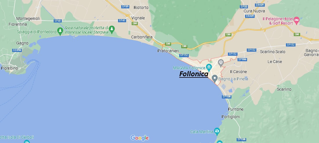Mappa Follonica