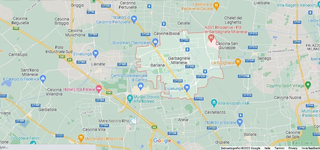 Mappa Garbagnate Milanese
