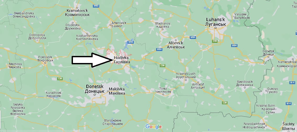Mappa Horlivka