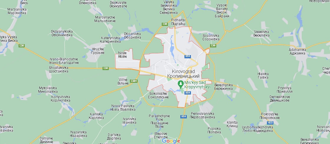 Mappa Kirovograd