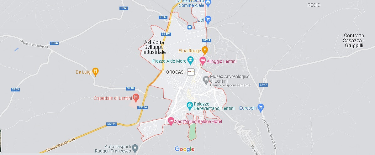 Mappa Lentini