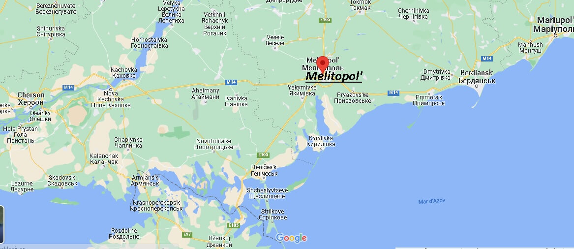 Mappa Melitopol'