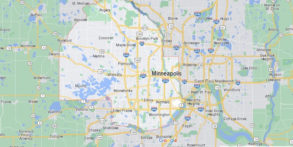 Mappa Minneapolis