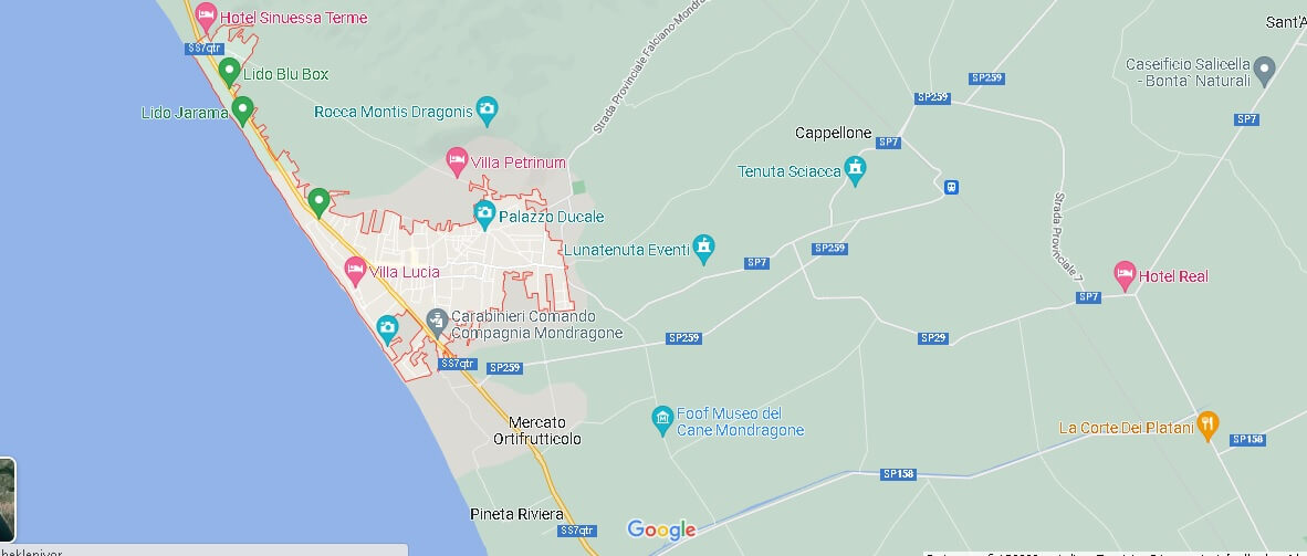 Mappa Mondragone