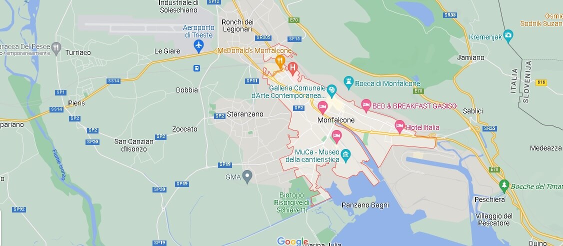 Mappa Monfalcone