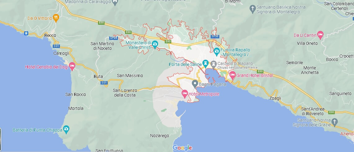 Mappa Rapallo