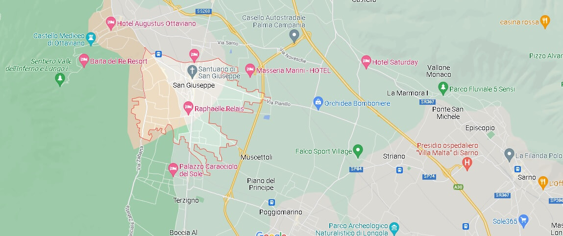 Mappa San Giuseppe Vesuviano