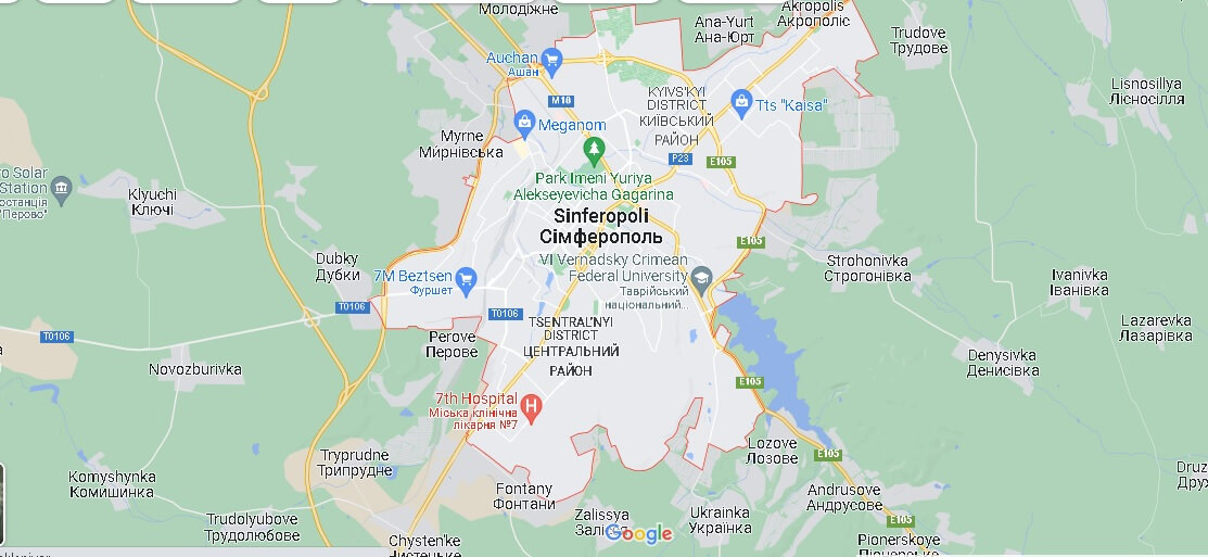 Mappa Sinferopoli